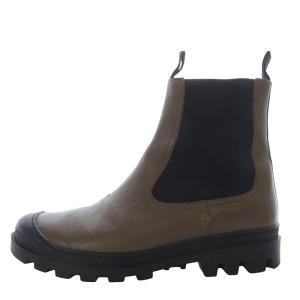 チェルシーブーツ サイドゴアブーツ ショート フラット レザー 39 ブラウン L815S05X05 /YO2