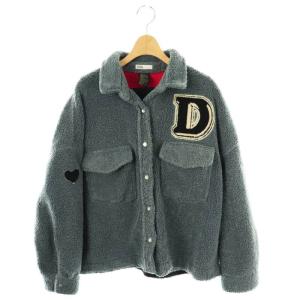 PEGGY バックロゴボアジャケット ブルゾン F ブルーグレー /DF OS