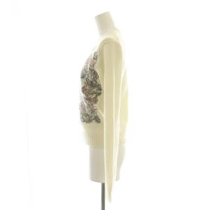 Christian Dior 23AW バタフライ カシミヤニット セーター 38 アイボリー 414S57AM07