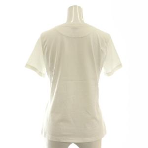 HERMES カルトゥッシュ クルーネックTシャツ カットソー プリント 38 白 /CX OS