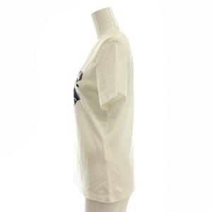 HERMES カルトゥッシュ クルーネックTシャツ カットソー プリント 38 白 /CX OS