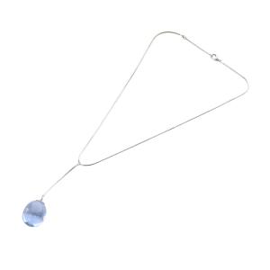Baccarat タンタシオン ネックレス ペンダント シルバー 925 水色 /SR21