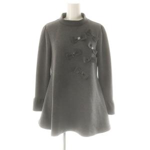 24AW リボン ジャージチュニック 38 グレー /MI OS