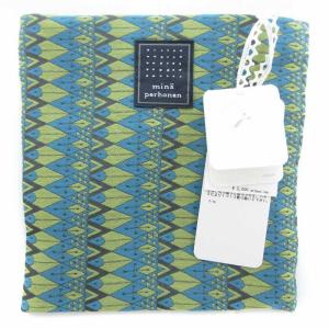 pesce pocket bag サコッシュ ショルダーバッグ 総柄 ロゴ ライトブルー 緑 グリーン