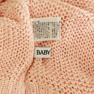 BABYLONE リネンVネックローゲージニットプルオーバー サマーニット 長袖 ボリュームスリーブ F ピンク /MY