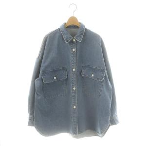 24SS デニムビッグシャツ ジャケット F ライトブルー /MI OS