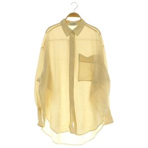 25SS シアーオーバーシャツ 長袖 F ベージュ /MY OS