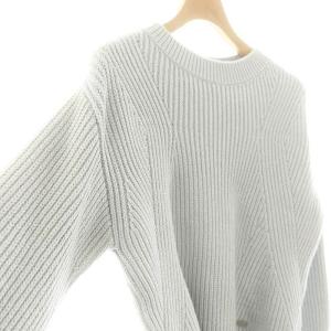 FOXEY 24年製 43273 SOUFFLE ニット プルオーバー 38 ペールブルー