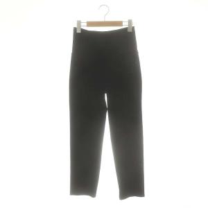 06066 Shape Velour テーパードパンツ スリム ベルベット 38 ブラック /ES OS