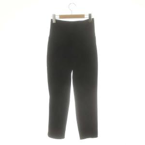 DAISY LIN 06066 Shape Velour テーパードパンツ スリム ベルベット 38 ブラック /ES OS