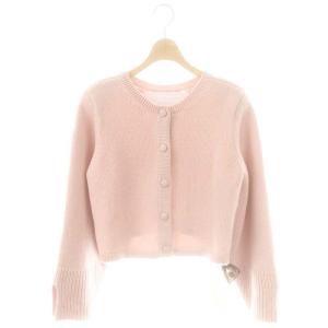 06736 カシミヤ カーディガン F ピンク