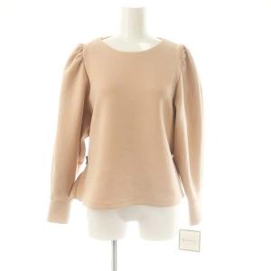 24年製 エレガントバックフレアカットソー 38 ピンクベージュ 07328