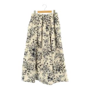 タックデザインボリュームマキシスカート フレア 1 ライトグレージュ /HK OS