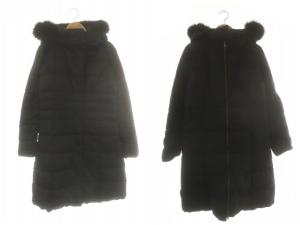 リバーシブル フード付き ダウンコート 2 ブラック /ES OS