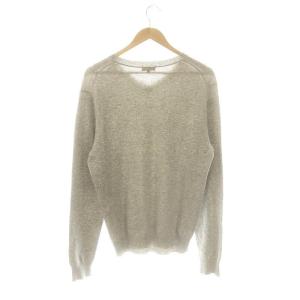 Theory CASHMERE LEAVIE Vネック ニット セーター カシミヤ 38 グレー /MI OS