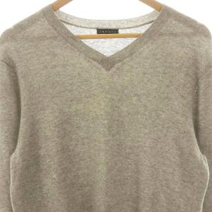 Theory CASHMERE LEAVIE Vネック ニット セーター カシミヤ 38 グレー /MI OS