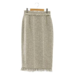 ツイードタイトスカート 38 マルチカラー /DO OS