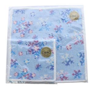ラブラリーバイフェイラー ドリーミースノー ハンカチ ハンドタオル ハンカチポーチ セット ブルー /YO31