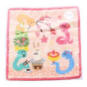 WEB限定 ヘビ 2025 干支 ハンカチ ピンク /SR18