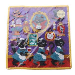 ラブラリーバイ WEB限定 ミステリーネコホテル ハンカチ 紫 パープル /SR17