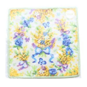 ミモザペルテー ハンカチ 黄緑 グリーン /SR8