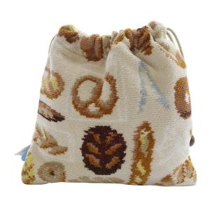 FEILER ラブラリーバイフェイラー ラブラリーベーカリー 巾着 ポーチ ベージュ /YO39