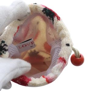 FEILER ラブラリーバイフェイラー 25年 ストロベリードット ボトルポーチ アイボリー /YO1