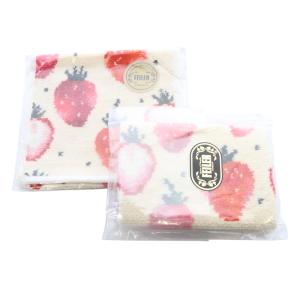 ラブラリーバイ ストロベリードット ティッシュポーチ ハンカチポーチ セット べージュ 赤 レッド /SR15