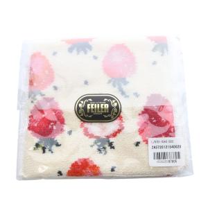 FEILER ラブラリーバイ ストロベリードット ティッシュポーチ ハンカチポーチ セット べージュ 赤 レッド /SR15