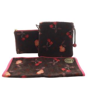 ラブラリーバイフェイラー 2024年 福袋 レトロフルーツドットセット 巾着 ポーチ ハンカチ ハンドタオル