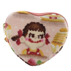 ラブラリーバイフェイラー 23年 ペコスマイルケーキ ハート型ポーチ ペールアプリコット /YO27