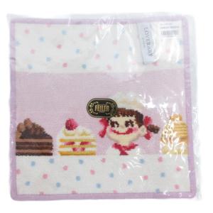 FEILER ラブラリー 23年 ペコパティスリー ハンカチ シェニール織 ラベンダー ピンク /UO