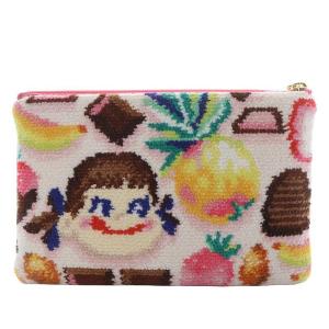 FEILER ラブラリーバイフェイラー 23年 ペコア・ラ・モード フラットポーチ ピンク /YO41