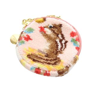 ラブラリーバイ シマシマリス サークルポーチ ピンク /SR6