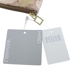 FEILER 店舗限定 ヘネラリーフェ エチケットポーチ L字ファスナー ベージュ /YO2