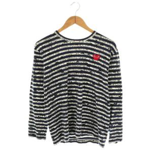 Matt Groening プリント カットソー 総柄 長袖 L ネイビー AZ-T160 /HK OS