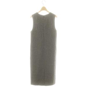 Brooks Brothers 24AW ウールブレンドドネガルツイードジャンパースカート ワンピース Vネック 0 グレー /DO OS