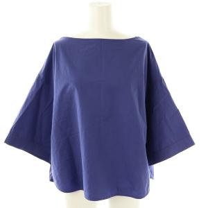 23SS コンパクトコットンツイル ワイドスリーブブラウス F 青紫 /MI OS