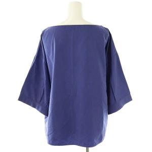 GALERIE VIE 23SS コンパクトコットンツイル ワイドスリーブブラウス F 青紫 /MI OS