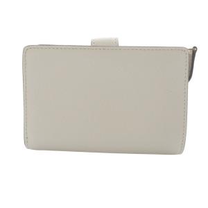 COACH クロスグレインミディアムコーナー二つ折り財布 ロゴ 白 ホワイト F11484 /SR18