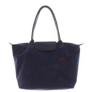 ル プリアージュ クラブ 折りたたみトートバッグ ハンドバッグ 紺 ネイビー 赤 レッド /SR16
