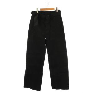 スターパッチ デニムワイドパンツ 28 黒 ブラック /AT OS SH