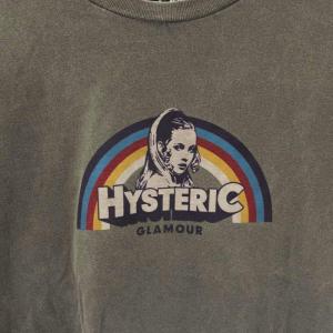 HYSTERIC GLAMOUR RAINBOW Tシャツ カットソー 半袖 M チャコールグレー マルチカラー /ES OS SH