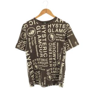 CIRCLE HEAD総柄 Tシャツ カットソー 半袖 M グレー /AT OS SH