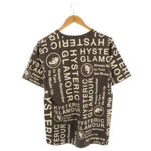 HYSTERIC GLAMOUR CIRCLE HEAD総柄 Tシャツ カットソー 半袖 M グレー /AT OS SH