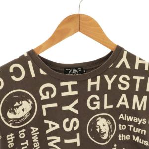 HYSTERIC GLAMOUR CIRCLE HEAD総柄 Tシャツ カットソー 半袖 M グレー /AT OS SH