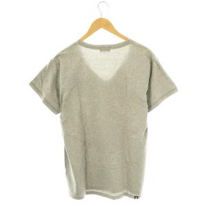 HYSTERIC GLAMOUR NOTHING REALLY MATTERS ビッグVネックTシャツ カットソー F 杢グレー マルチカラー