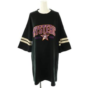 24SS SOUND COLLEGE ワンピース プリント F ブラック /ES OS SH