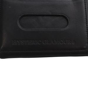 HYSTERIC GLAMOUR LOGO STUDS コインパース 財布 カーフレザー ブラック /YO35 SH