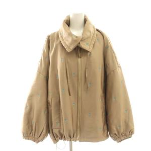 23AW POLY DUPION EMB QUILTED JACKET 中綿ジャケット ジップアップ 総裏地